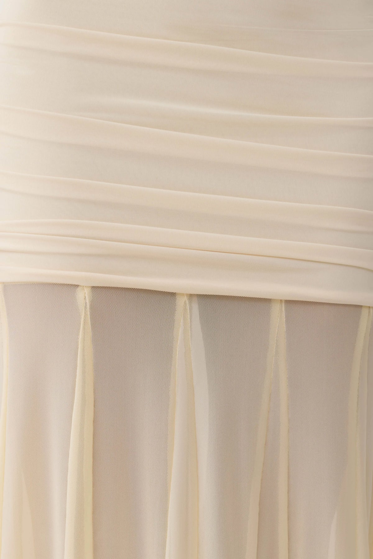 Jorja Draped Halter Slinky Maxi Dress Ivory