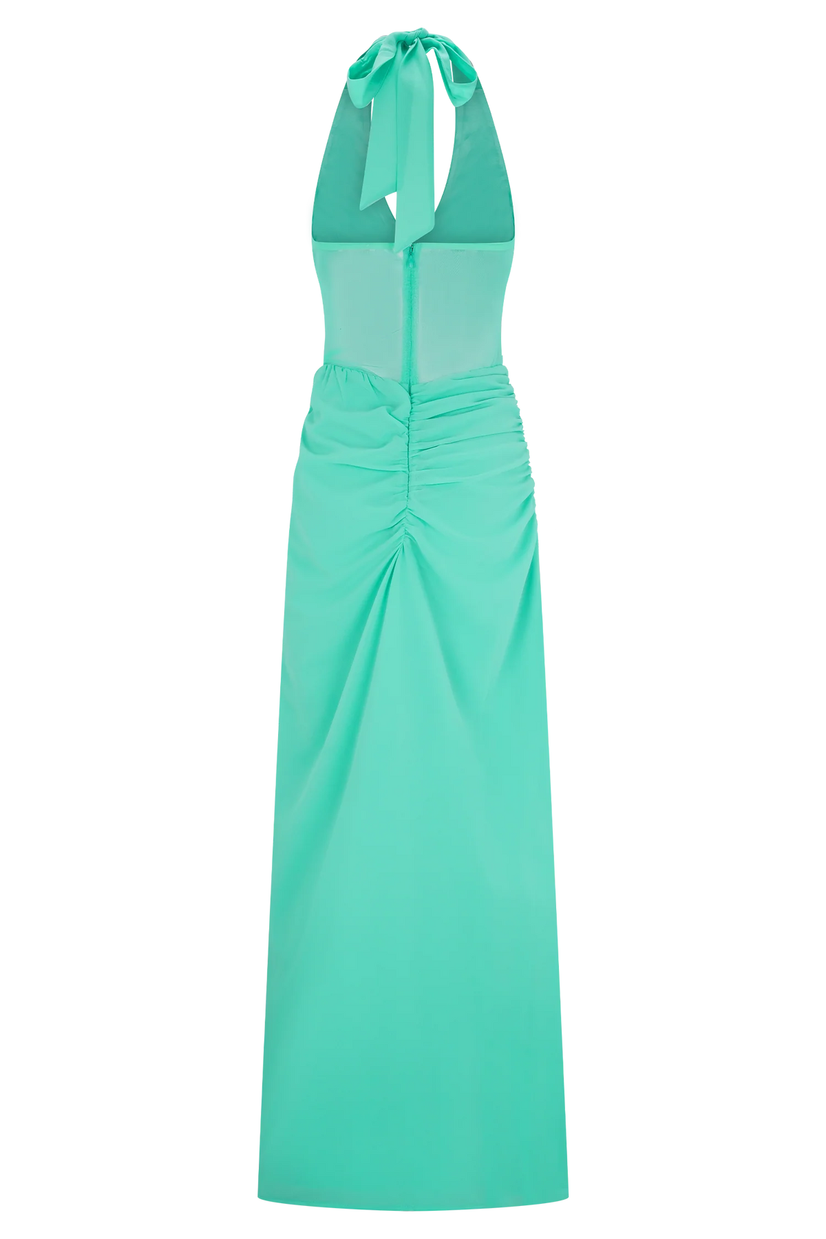 Jonna Chiffon And Mesh Maxi Dress Lagoon