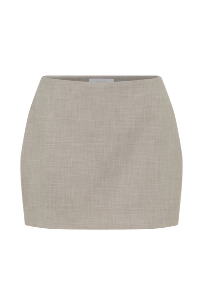 Laila Suiting Mini Skirt Grey