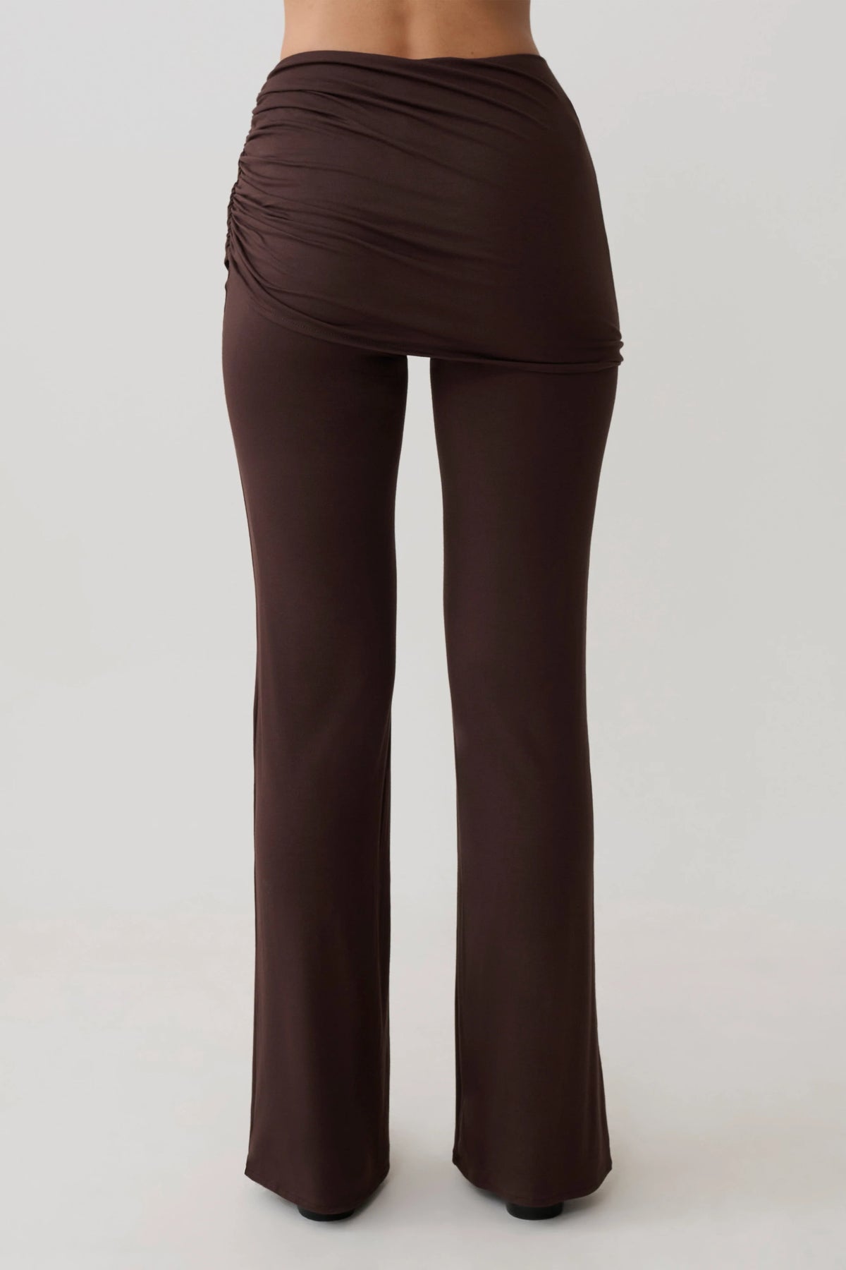 Keaton Modal Straight Leg Overlay Pant Espresso
