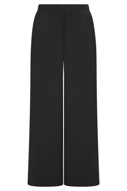 Campbell Cotton Wide Leg Pants Black