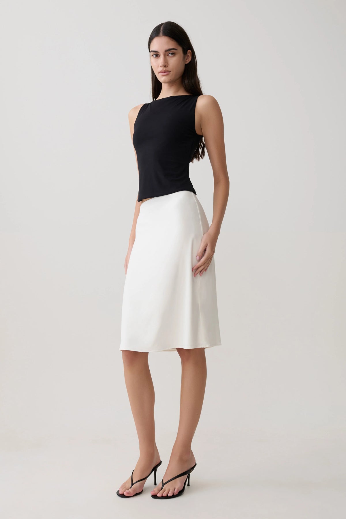Nicolette Sleeveless Tank Top Black