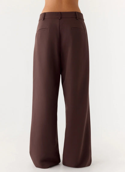 Sora Low Rise Pant Dark Chocolate