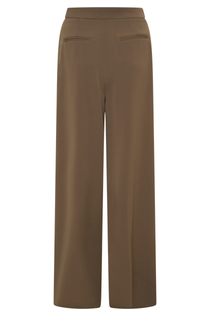 Faith Suiting Wide Leg Pant Cacao Brown