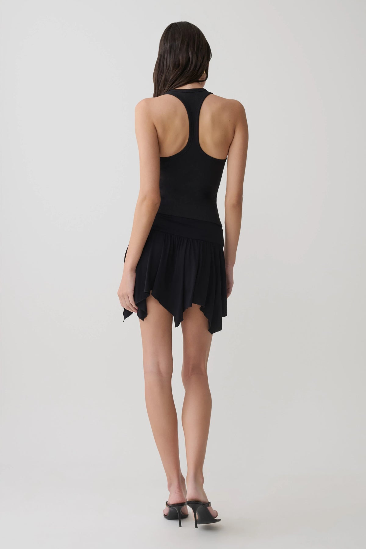 Ambrose Hankie Mini Skirt Black