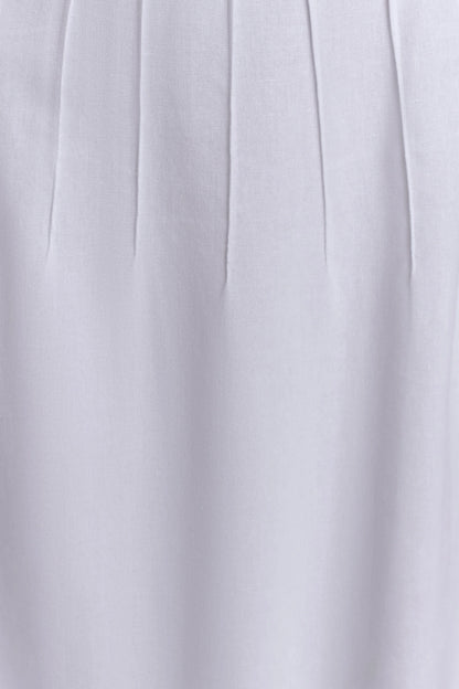 Sofie Pintuck Linen Maxi Dress White
