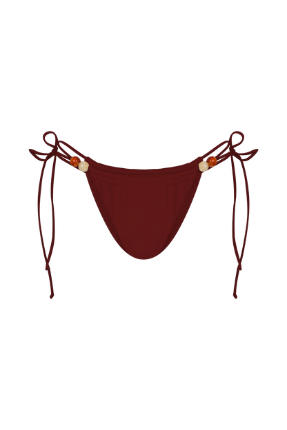 Memphis Beaded Bikini Bottom Wine