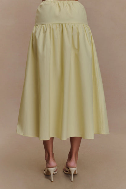 Amirah Midi Skirt Lemon