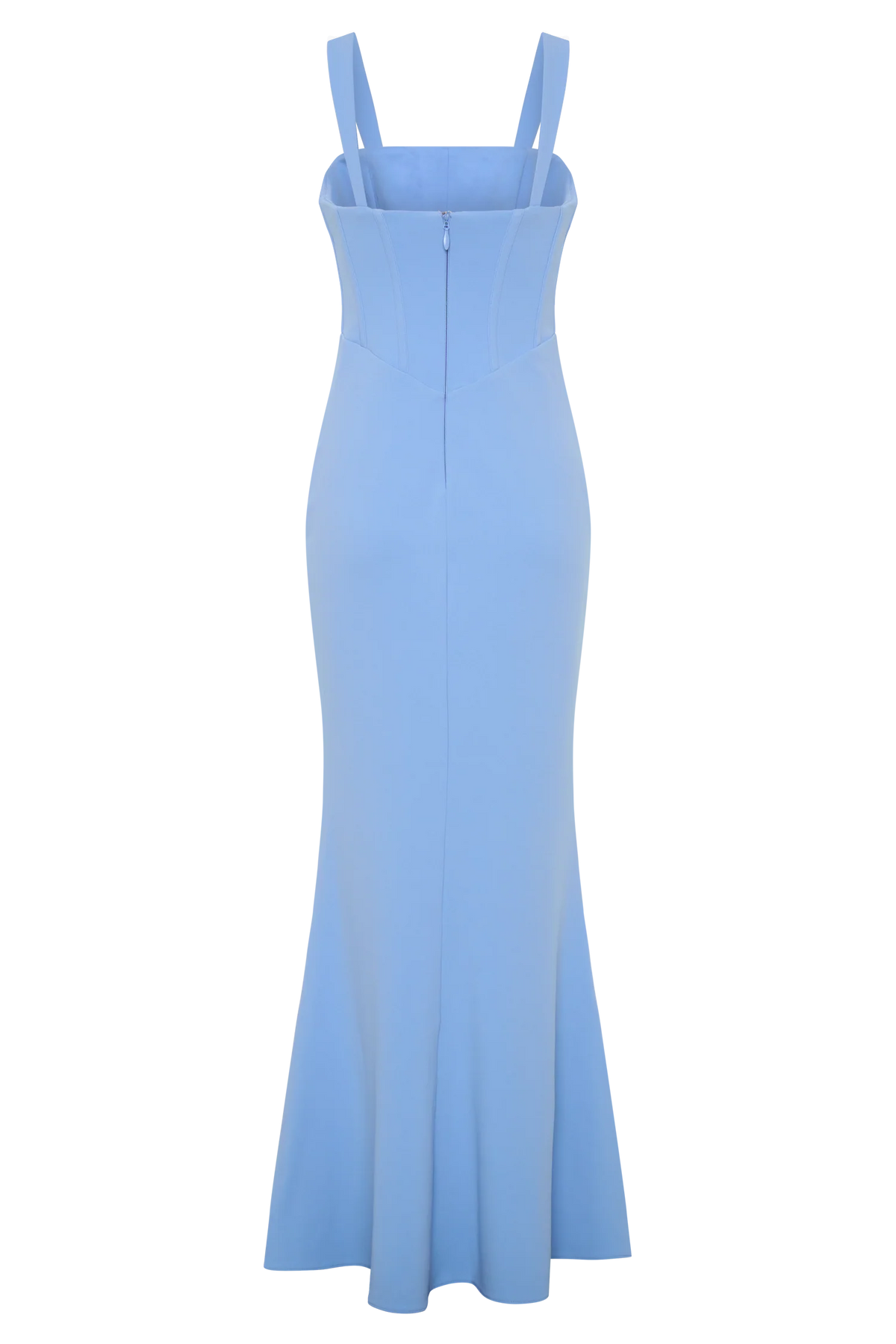 Luella Crepe Corset Maxi Dress Cornflower Blue