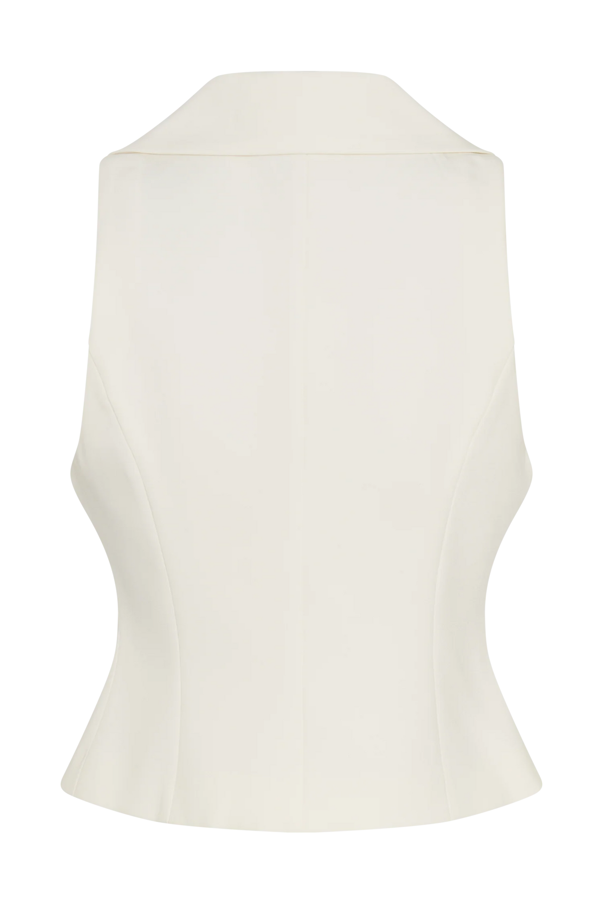 Alix Mixed Button Vest Ivory
