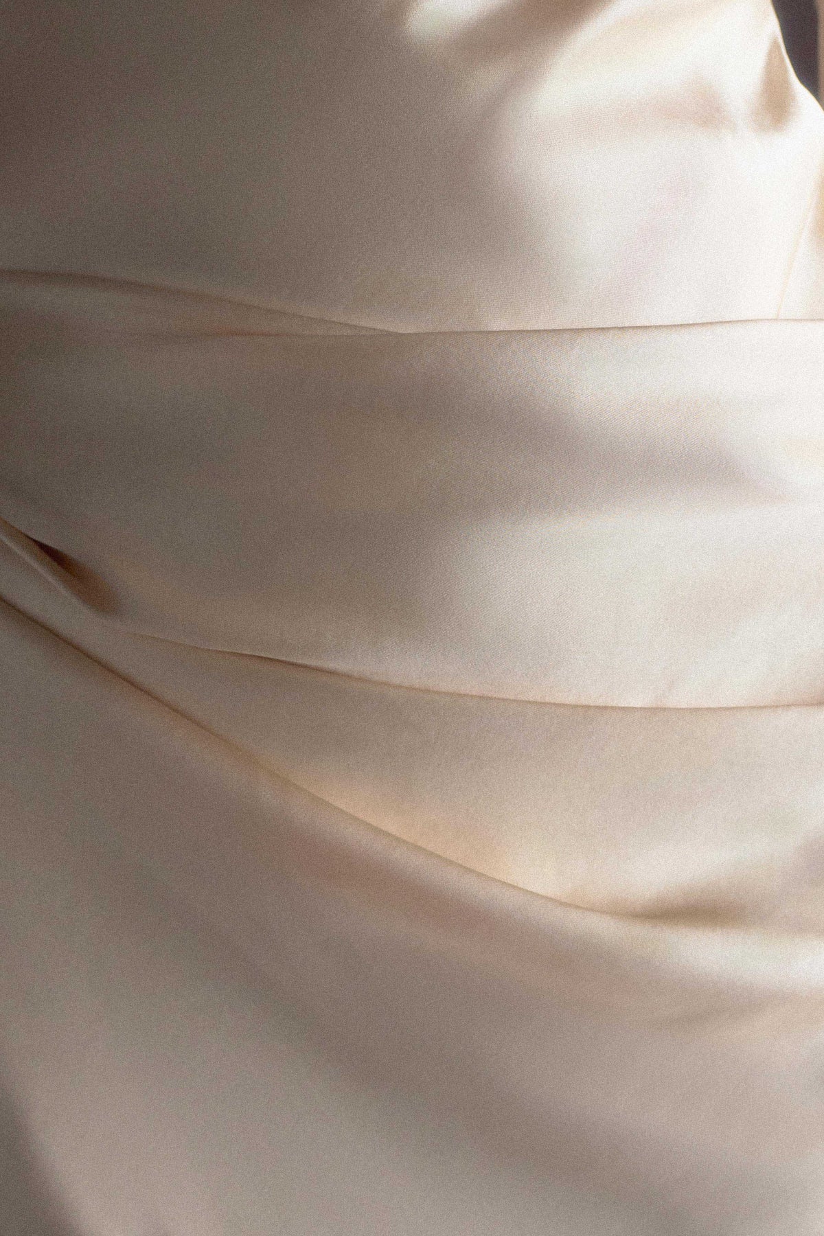 Iris Long Sleeve Satin Maxi Dress Blush Gold