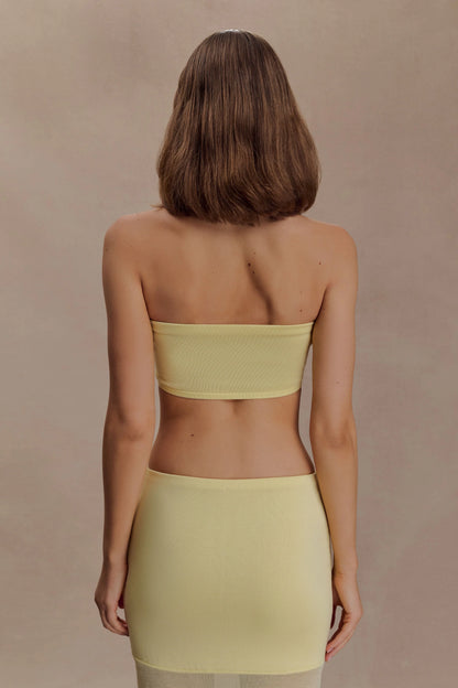 Tanyel Knit Bandeau Top Lemon