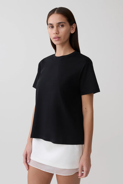 Sega Cotton Oversized T Shirt Black