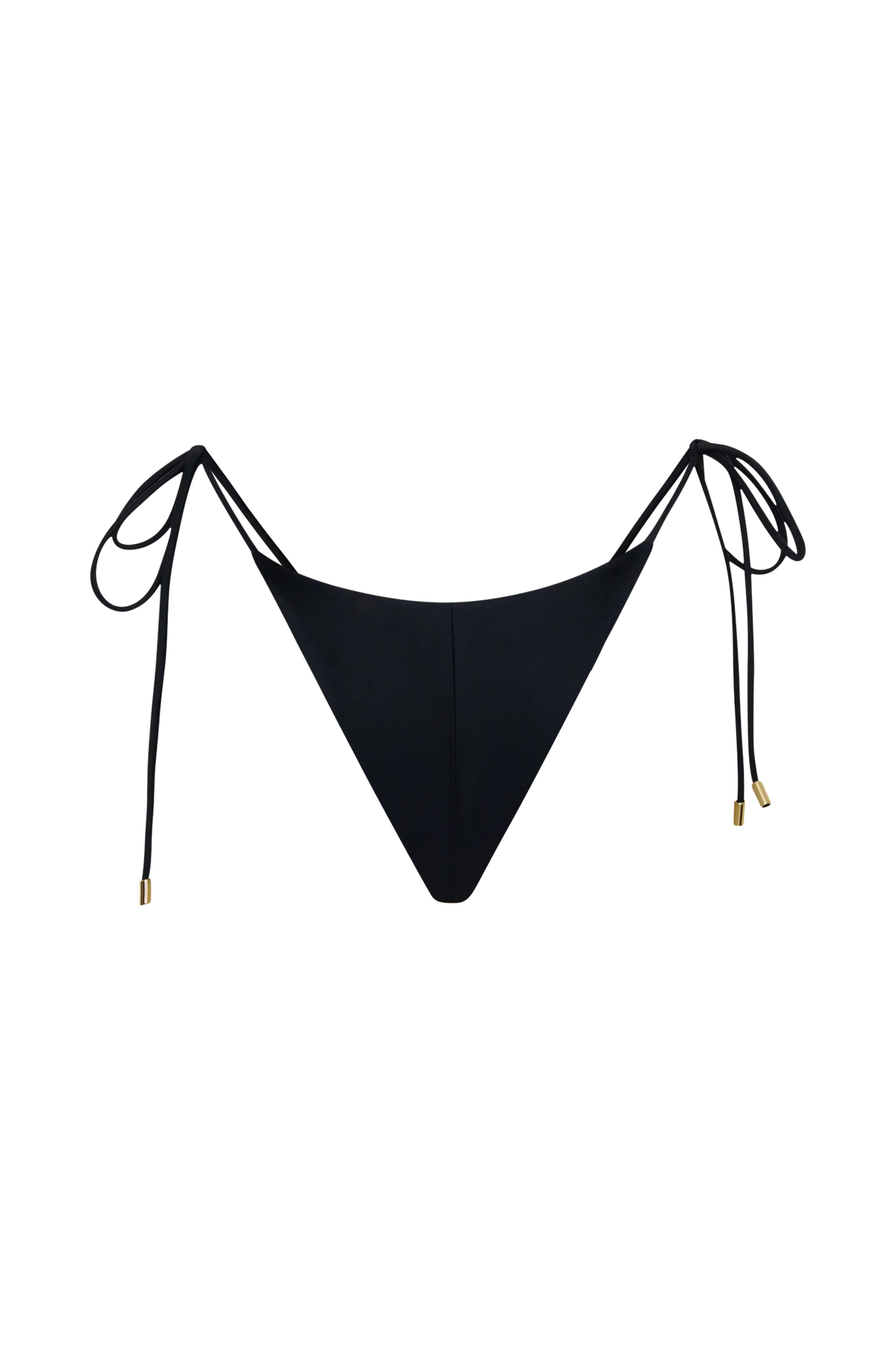Blossom Side Tie Bikini Bottom Black