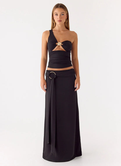 Ravi Maxi Skirt Black