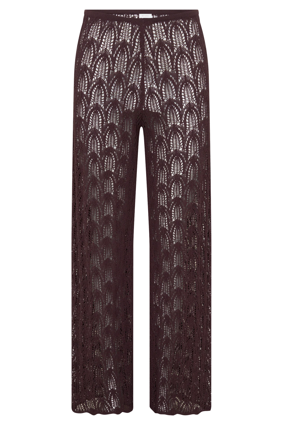 Glinda Crochet Pants Chocolate