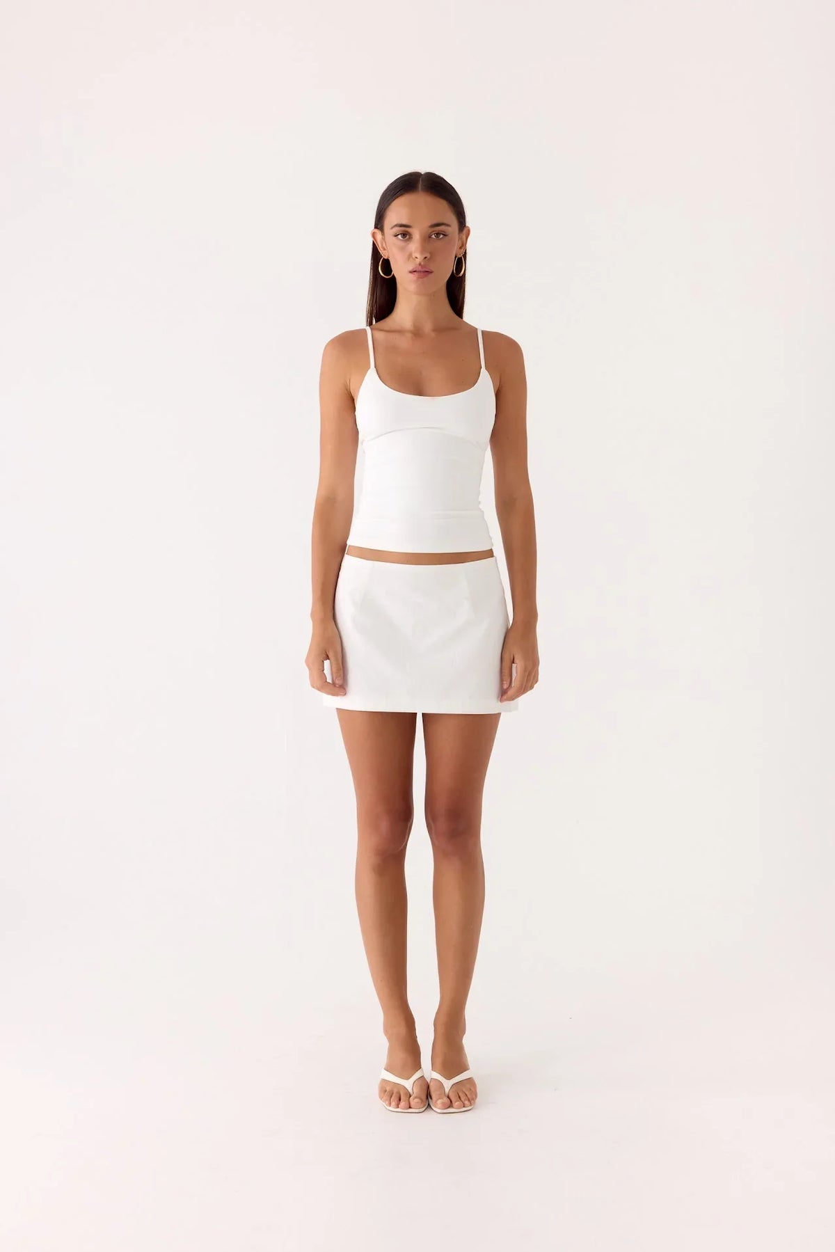 Sofia Mini Skirt White