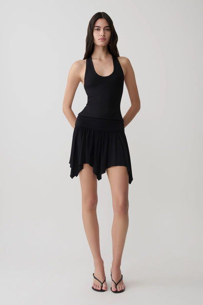 Ambrose Hankie Mini Skirt Black