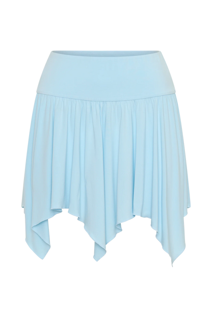 Ambrose Hankie Mini Skirt Pale Blue