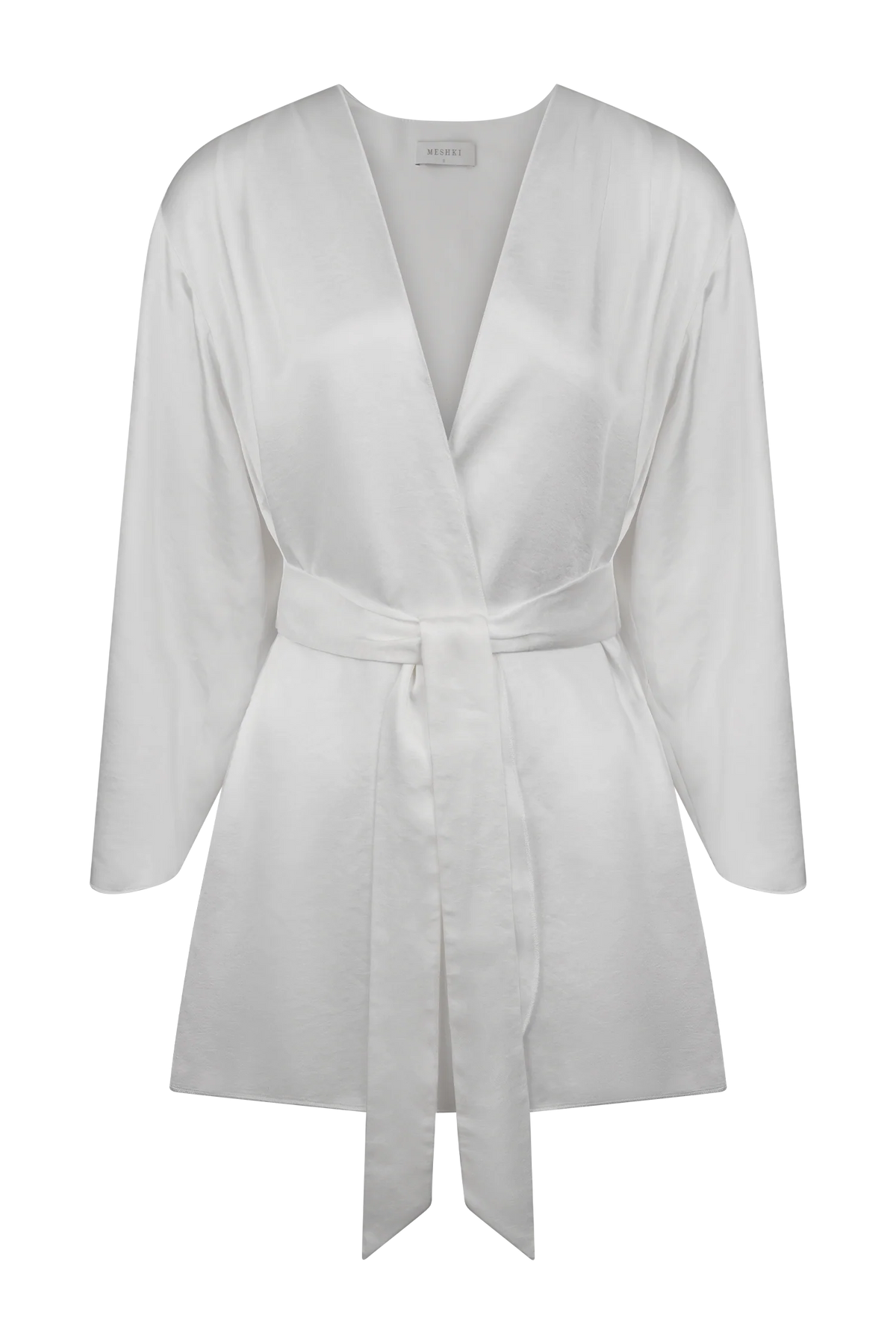 Sterling Satin Bridal Robe Ivory