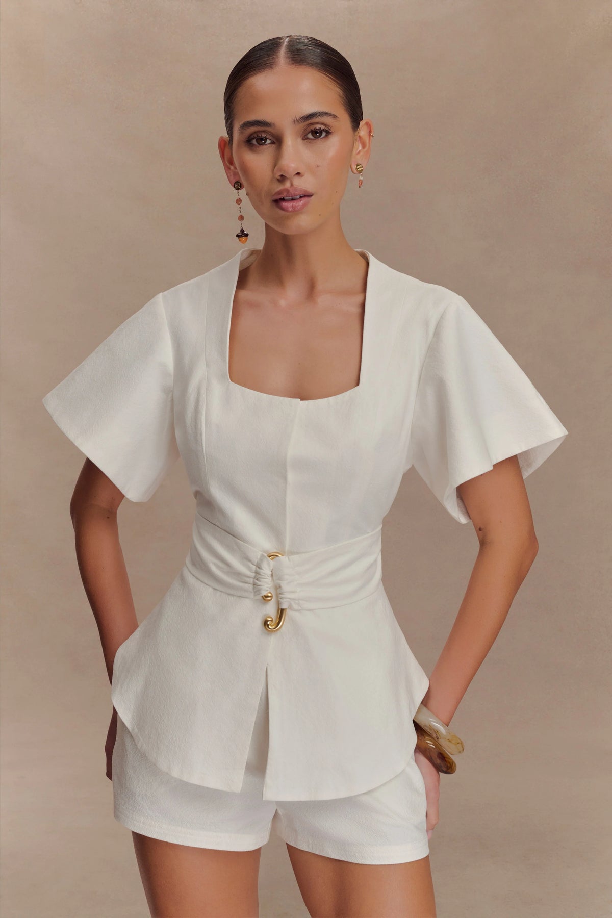 Liberty Shortsleeve Top White