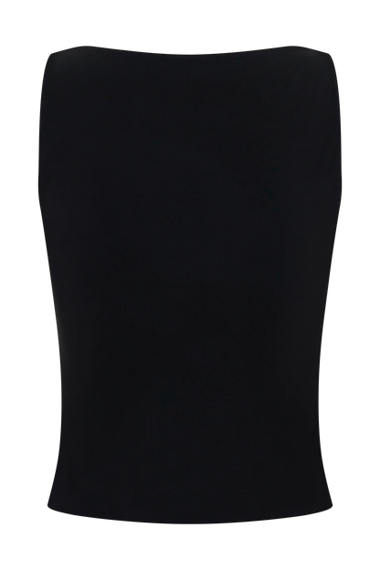 Nicolette Sleeveless Tank Top Black