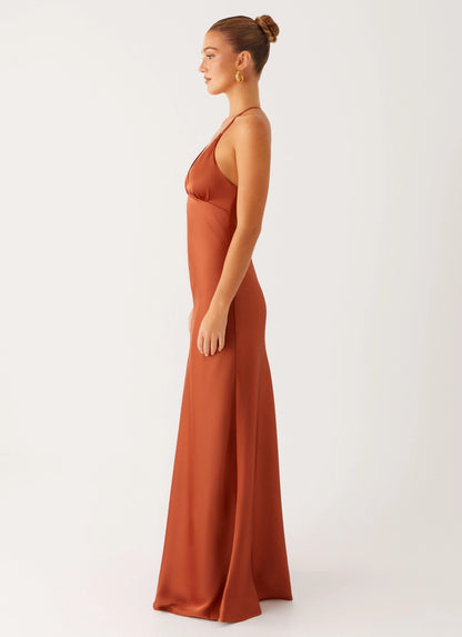 Sundowner Maxi Dress Rust