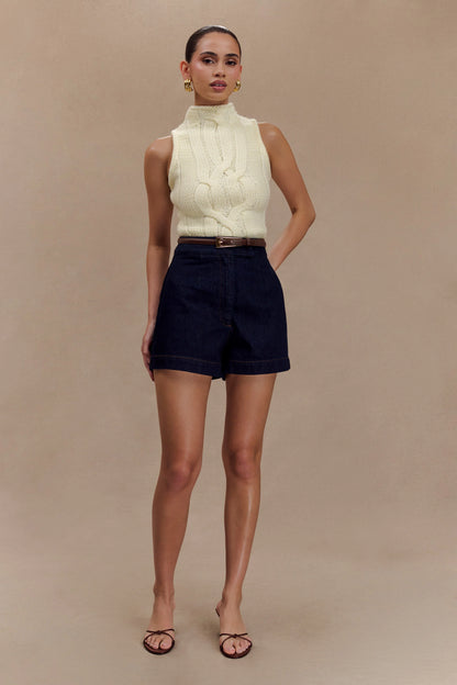 Abel Denim Shorts Indigo Blue