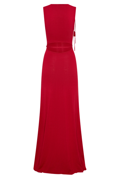 Monay Tulip Maxi Dress Raspberry
