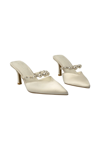 Karla Pearl Mule Ivory