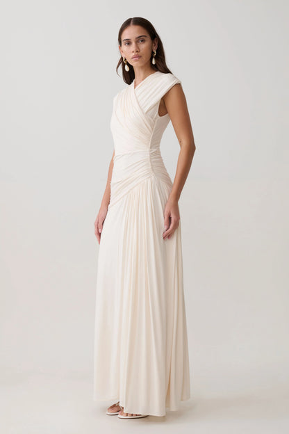 Winslow Cross Over Modal Maxi Dress Ivory