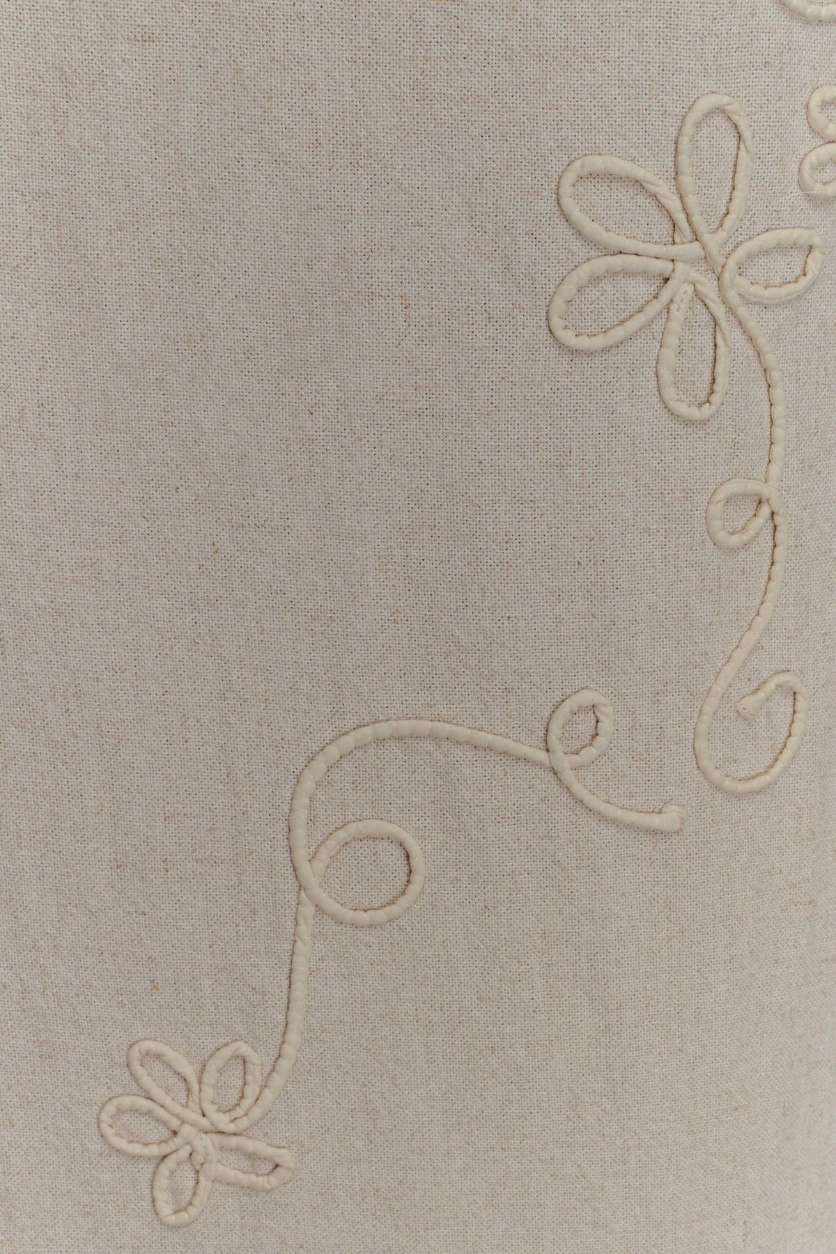 Casey Linen Embroidered Maxi Skirt Natural