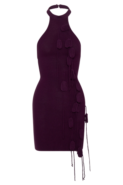 Jacky Tulip Mini Dress Plum