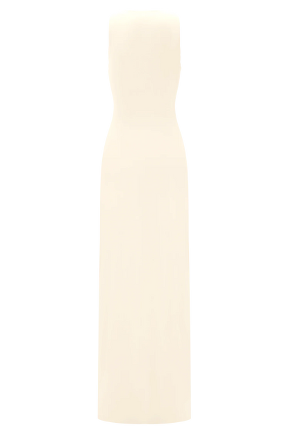 Kaiden Slinky Beaded Maxi Dress Ivory