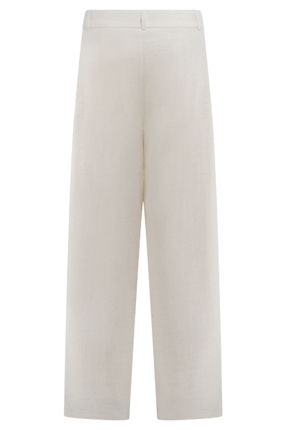 Cyrene Linen Wide Leg Pants Oat Marle