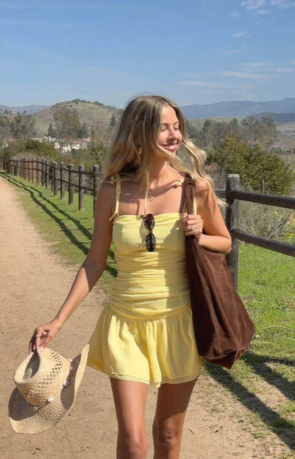 Milly Yellow Mini Dress