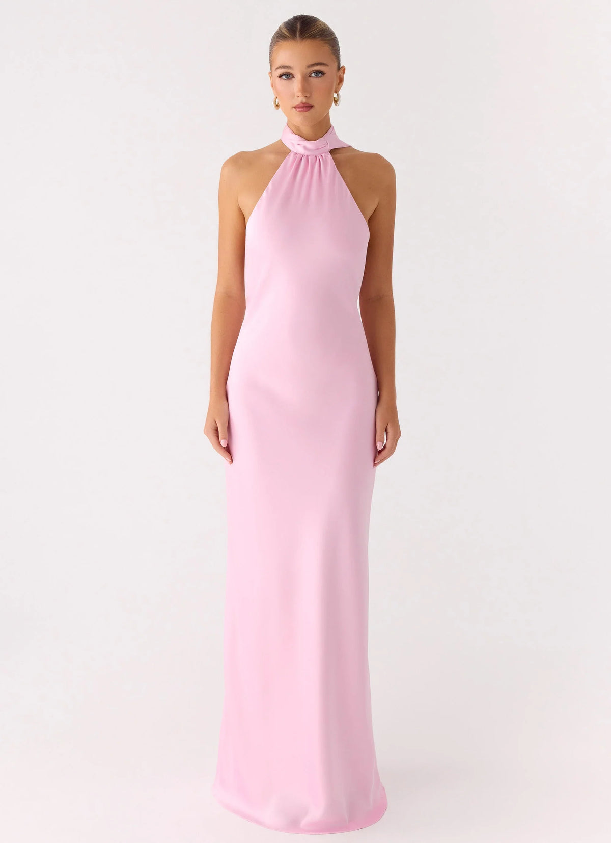 Keena Scarf Maxi Dress Pink