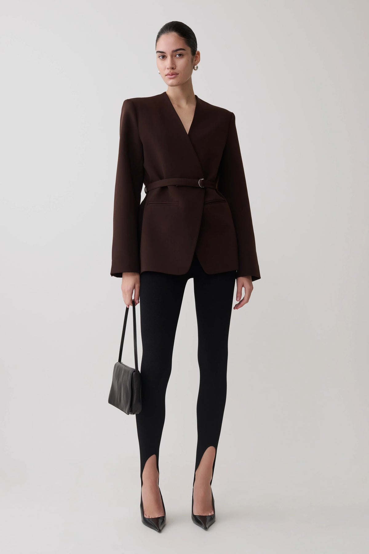 Valerie Stirrup Leggings Black