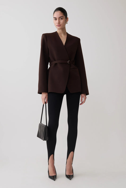 Valerie Stirrup Leggings Black
