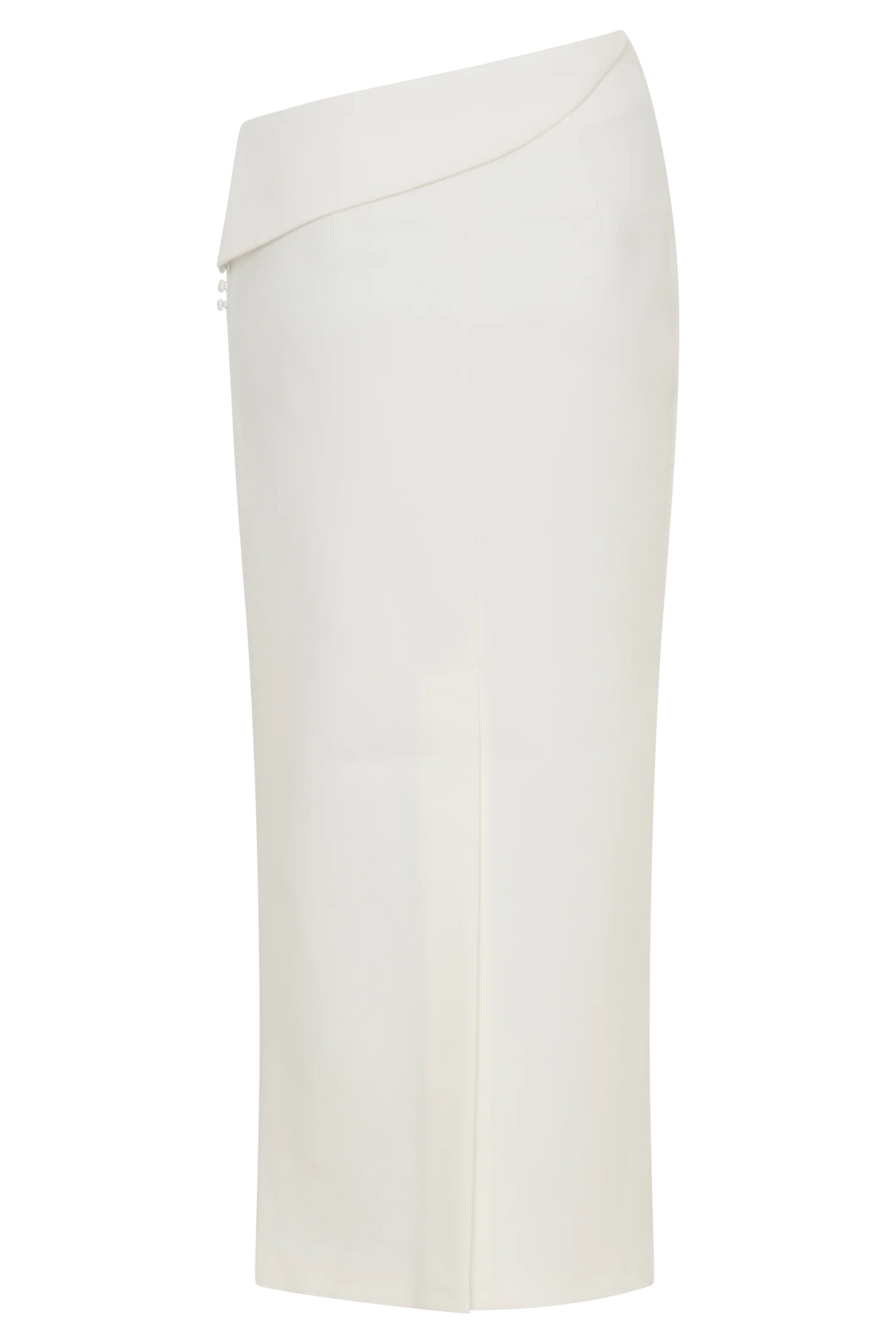 Astrid Suiting Midi Skirt White