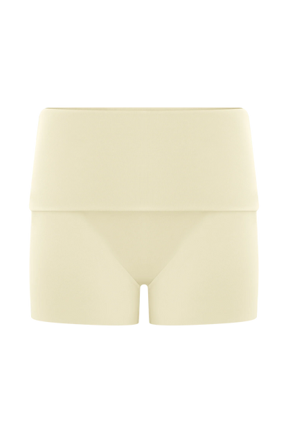 Birdie Fold Over Shorts Ivory