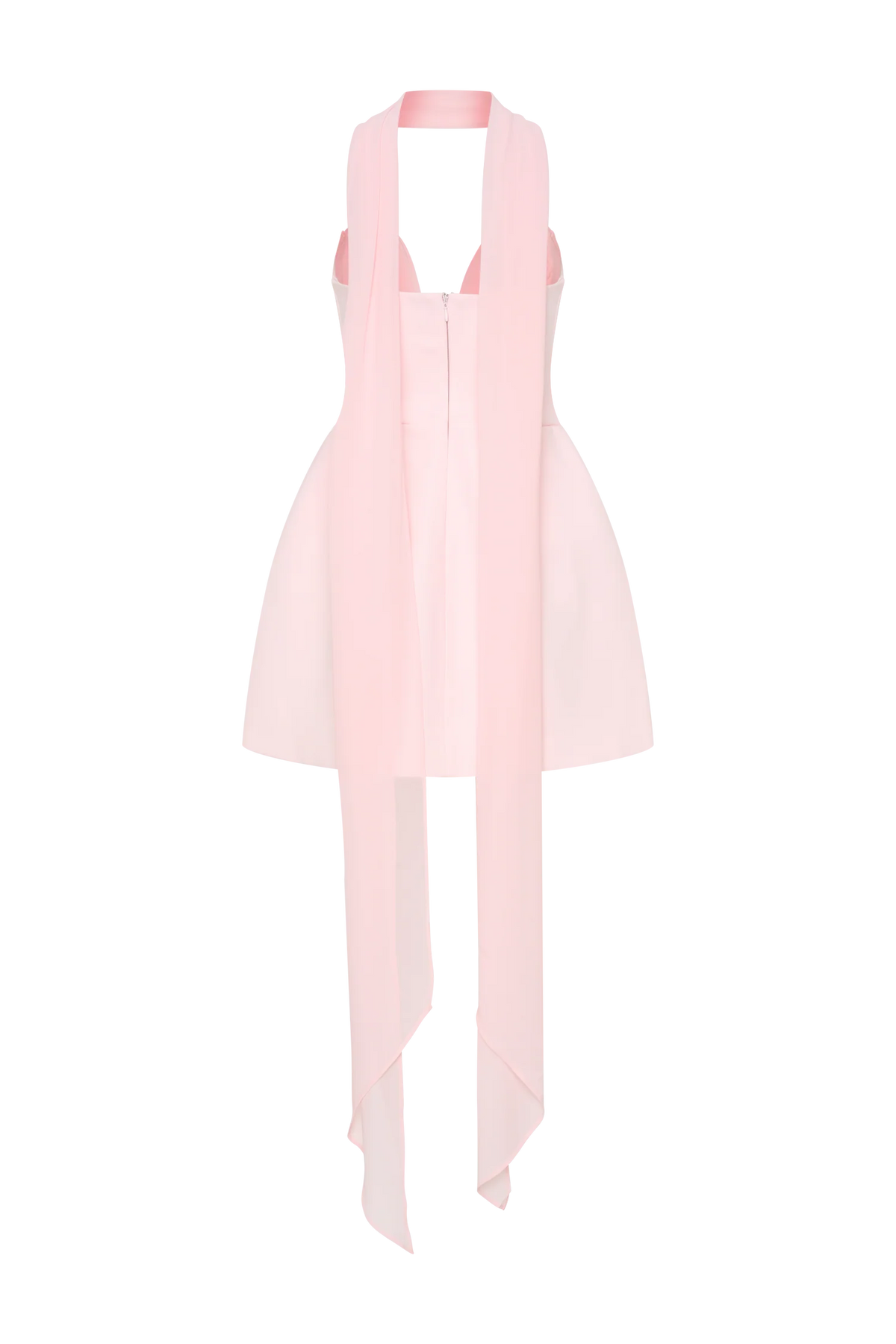 Orellia Strapless Suiting Mini Dress Soft Pink