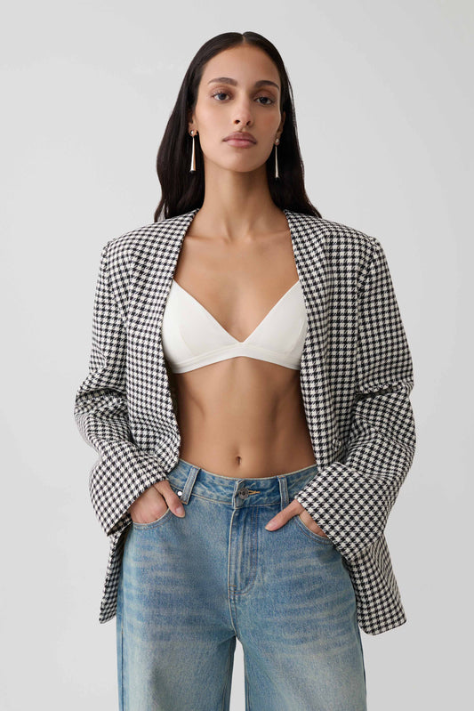 Kels Micro Triangle Bralette White