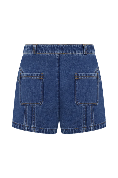 Meadow Denim Shorts Dark Blue