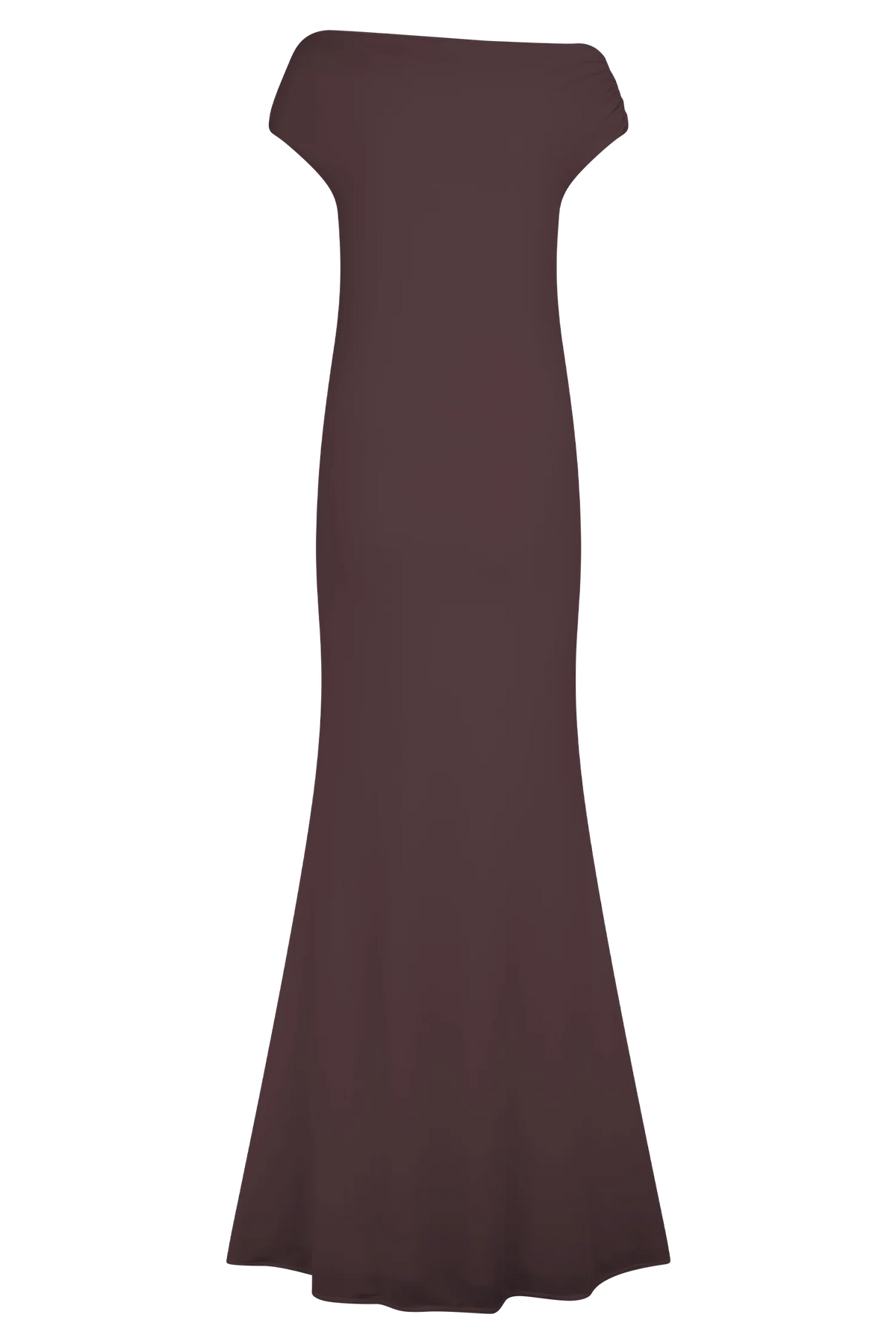 Kinsley Slinky Maxi Dress With Hardware Chocolate