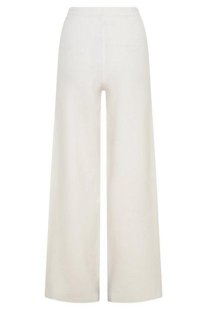 Kerrymae Straight Leg Knit Pants Off White