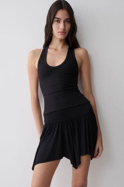 Ambrose Hankie Mini Skirt Black