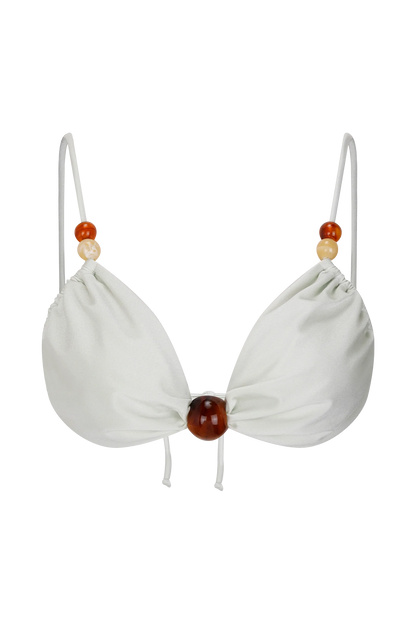 Memphis Beaded Bikini Top Mint