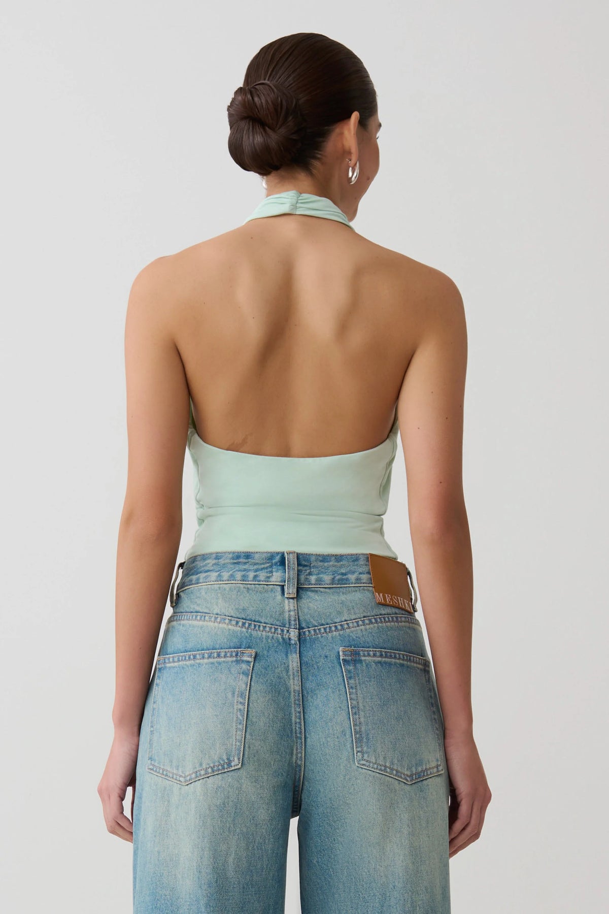 Huyen Cowl Front Modal Top Mint