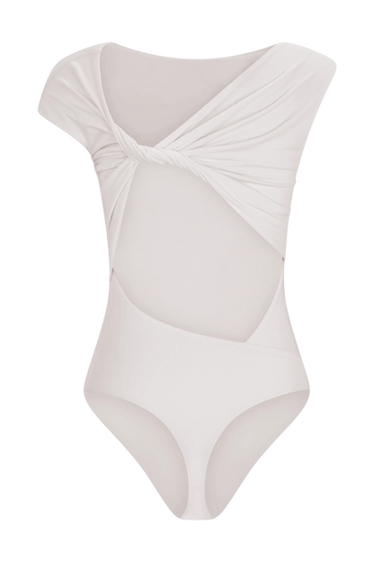 Niamh Modal Twist Back Bodysuit Ivory